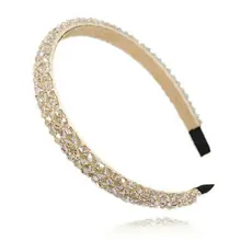 Hot Sale Luxury Crystal Modern Style Rhinestone Headband Hairbands Headwear Hair Accessories For Girl Women Wedding