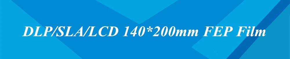 3 шт./лот DLP SLA ЖК смолы 3d принтер Часть УФ FEP пленка лист с размером 140*200 мм для ANYCUBIC Фотон Wanhao Дубликатор D7