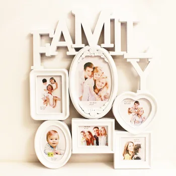 

Hot Selling Newest Four Photo Combination Photo Frame 6 Inch European Love Photo Frame Wall Hanging Frame Photo Studio Wholesale