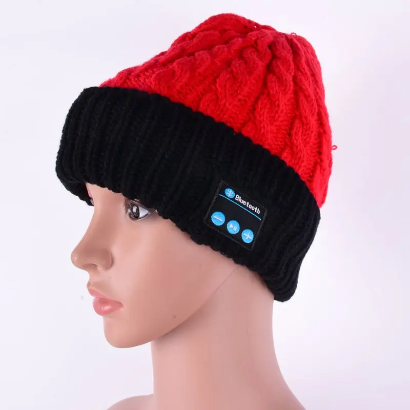 

New Fashion Hot Warm Bluetooth Hat Wireless Speaker Receiver Audio Music Speaker Cap Headset Headphone