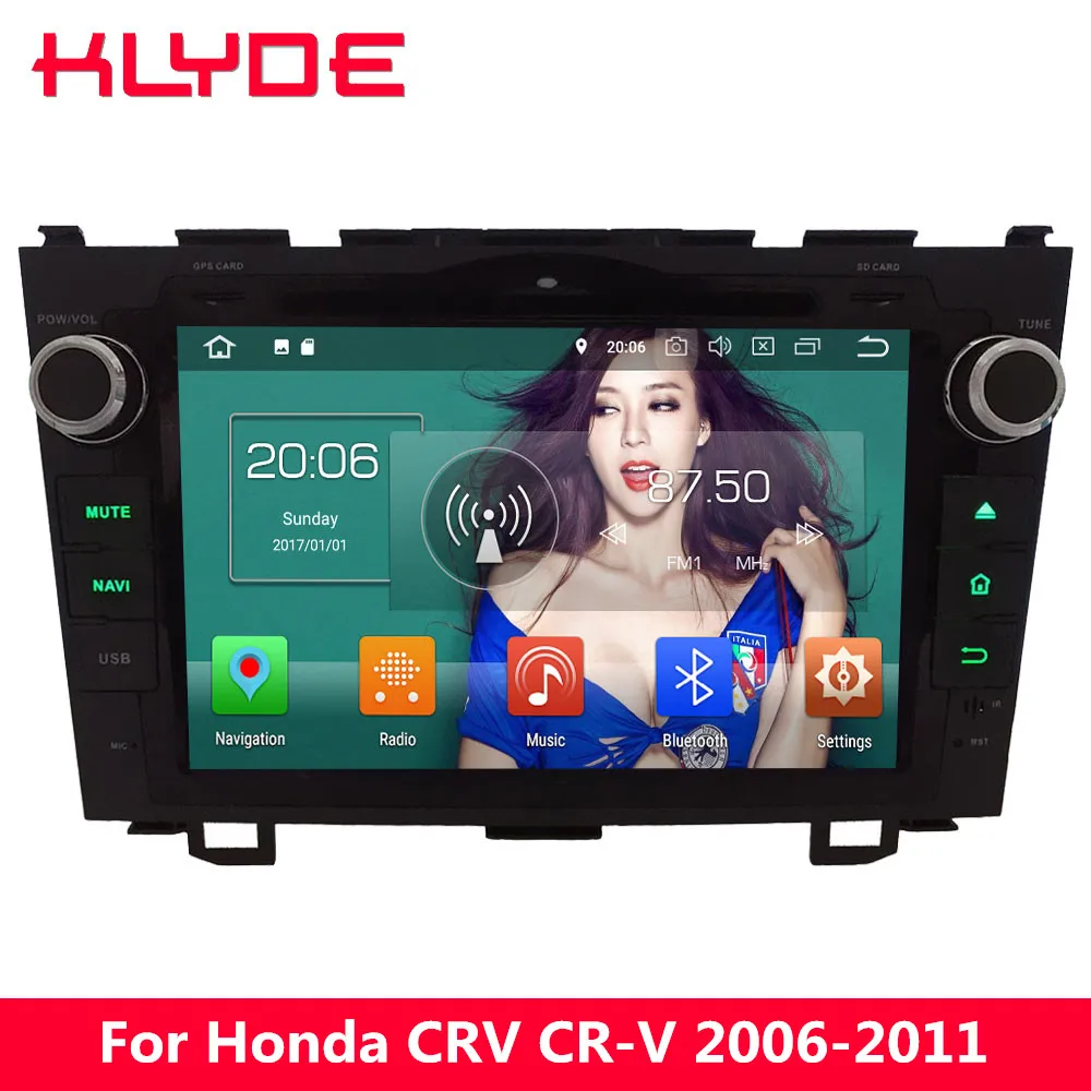 

KLYDE 8" 4G WIFI Octa Core Android 8.0 4GB RAM 32GB ROM BT Car DVD Player Radio For Honda CRV CR-V 2006 2007 2008 2009 2010 2011