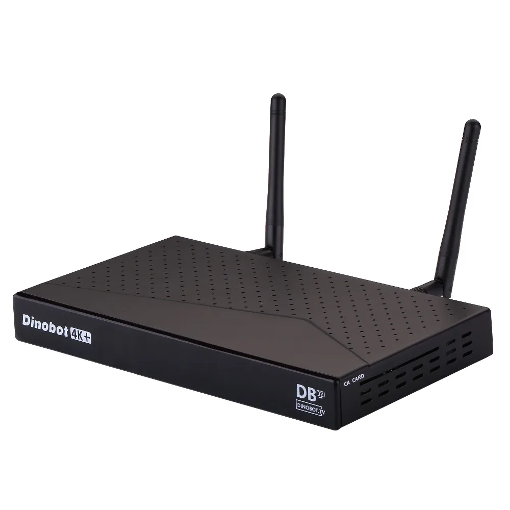 Новый Dinobot 4K + Enigma2 и Android 7 0 двойной загрузочный Гибридный ТВ приставка 2G DDR4 8GB eMMC