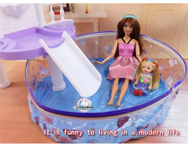 sienna swimming pool doll & accessories set