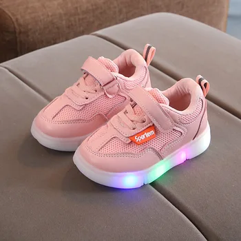 

davidyue girls boys kids shoes for baby children sport led runing luminous sneakers kids air mesh light baby toddler sandals