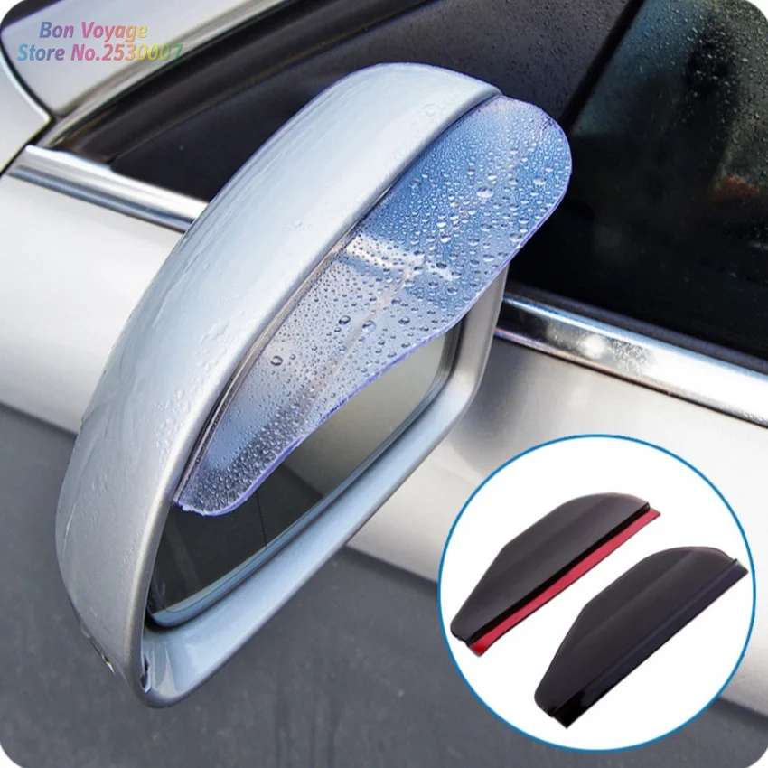 

1Pair Car Back Mirror Eyebrow Rain Cover For Toyota Camry Corolla RAV4 Highlander Land Cruiser PRADO Vios Prius