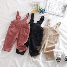 75-95cm height new autumn fashion style baby boy baby girl corduroy overall baby girl atumn pant