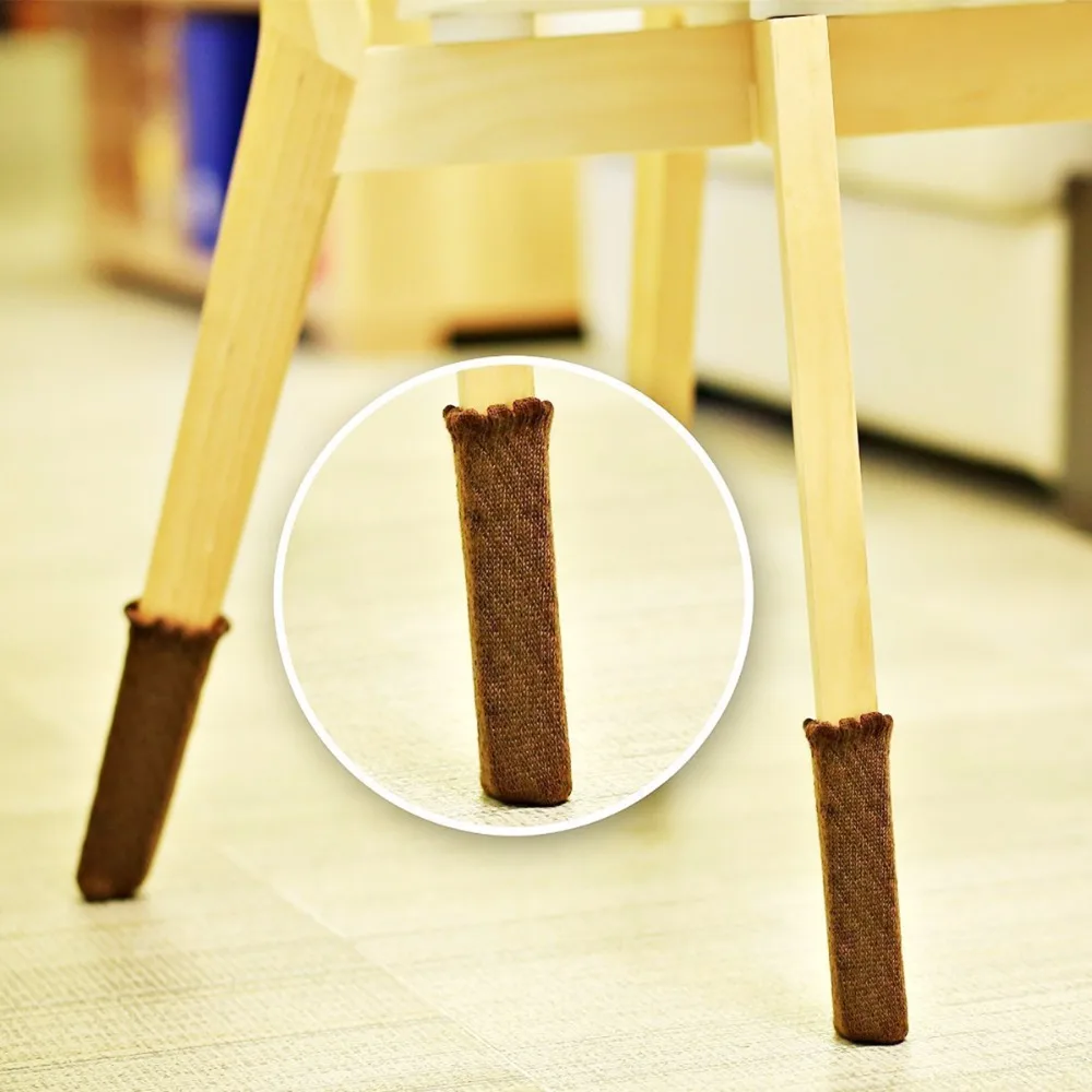 Nosii 4 шт много защита для мебели С нескользящими полосками стол стул защита для пола противоскользящие носки