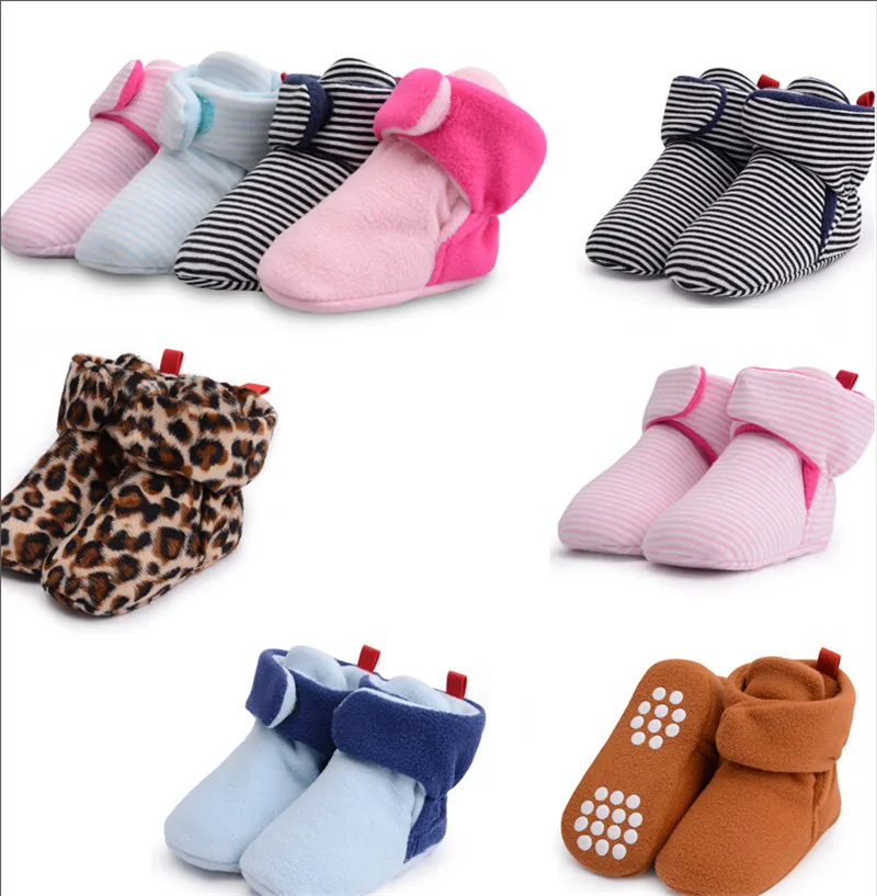 Обувь для новорожденных мальчиков и девочек; обувь для первых шагов; теплые зимние пинетки для малышей; обувь для новорожденных; 0-18 месяцев