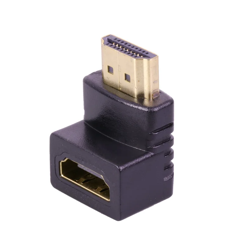 100 шт. HDMI Мужской и Женский Переходный кабель конвертер удлинитель 90 градусов