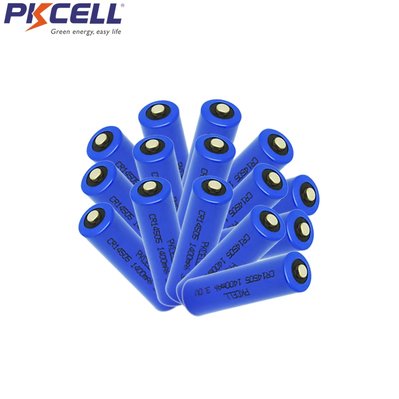 15Pcs 3V CR14505 AA Li MnO2 Battery 1400mAh 2A Batteries For Medical