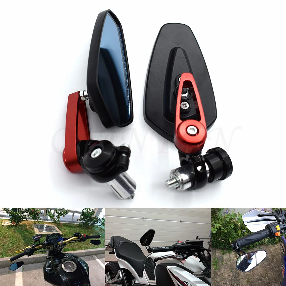 

Universal 7/8"" 22mm handle bar motorcycle bar end mirror Motorcycle Mirror For Ducati 796 696 400 620 695 MONSTER 620 MTS 796