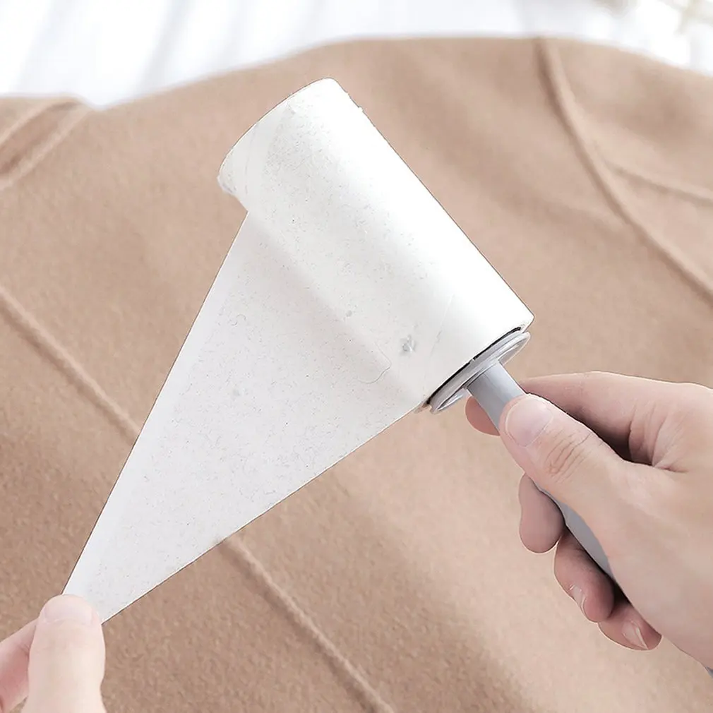 Компактный ролик ворса ПЭТ кисточка для удаления волос многоразовая шерсть щетка для волос одежда резиновые перчатки для уборки липкие чистые ролики очиститель - Цвет: Replacement core
