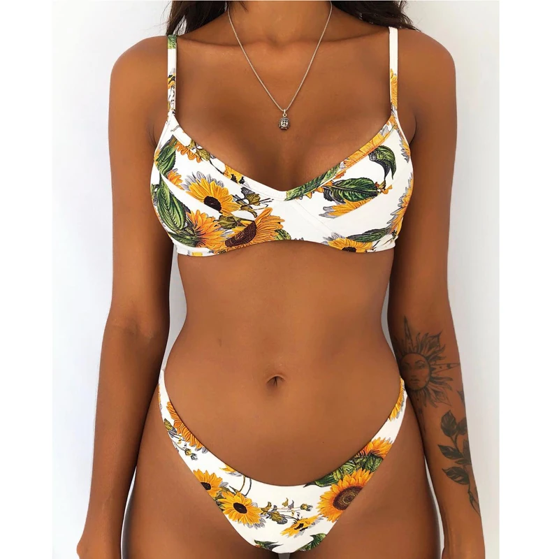Maillots de bain femme Женский комплект бикини пуш ап на косточках купальный костюм