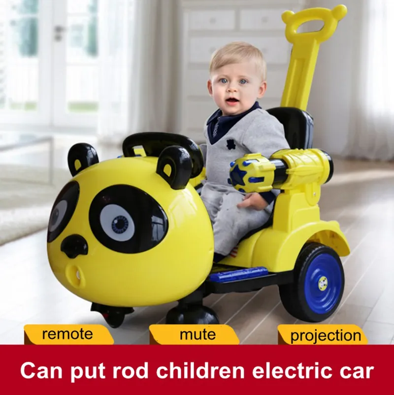  Children Electric Scooter Karting Toy Swing Car Trolley Early Education Remote Control Adjustable w