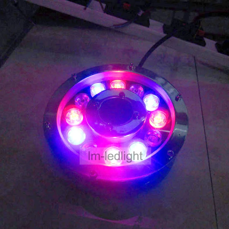 RGB LED piscina luz 12 V 12 W IP68 LED luz subacuática caliente/neutral/frío blanco rosa amarillo azul Piscina