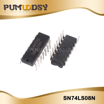 

100pcs/lot SN74LS08N SN74LS08 74LS08N 74LS08 DIP14 new original free shipping