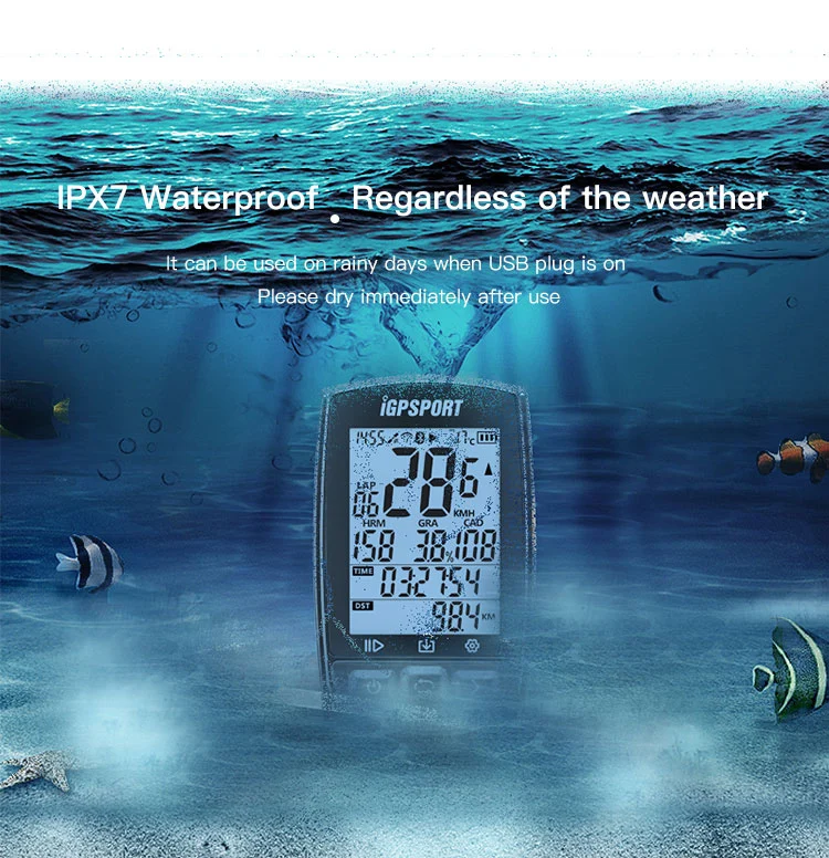 I GPS порт Gps велосипедный компьютер iGS50E с креплением IPX6 Водонепроницаемый быстрый