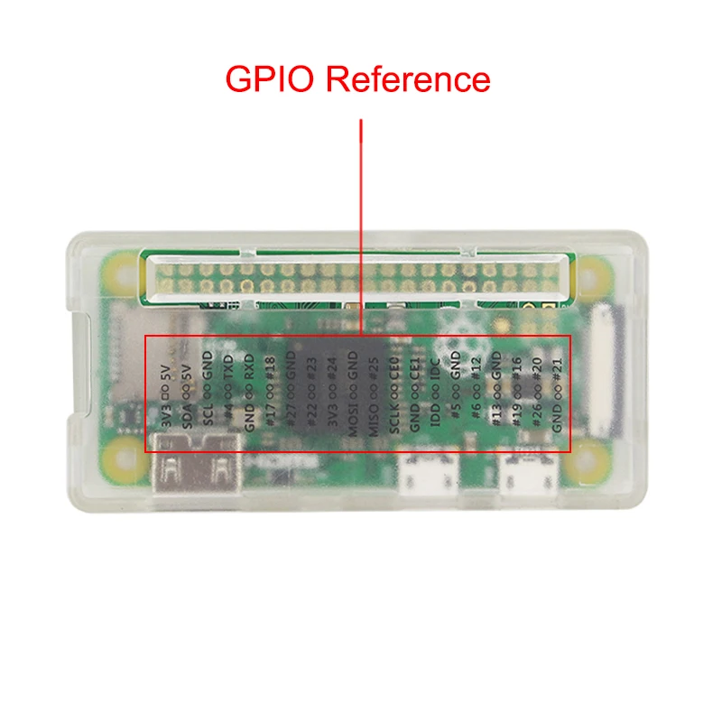 Чехол для Raspberry Pi Zero пластиковый 3 цвета красный синий прозрачный черный W 1