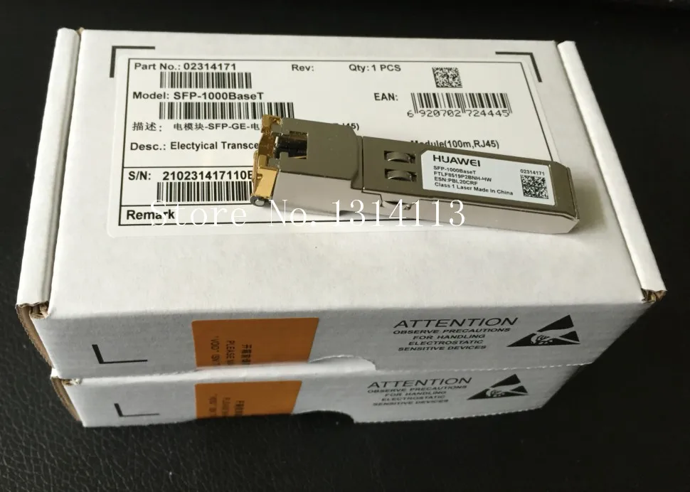 

[SAA] original's original power port Gigabit SFP-1000BASET 1000BASE-T 100 RJ45 interface --5PCS/LOT
