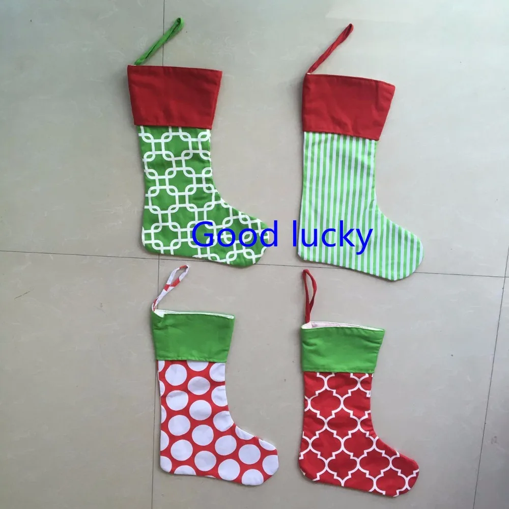 30pcs/lot Christmas decoration supplies mixed colors canvas monogram