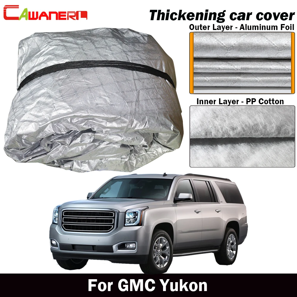 Водонепроницаемый автомобильный чехол Cawanerl для GMC Yukon хлопковый Внутренний с