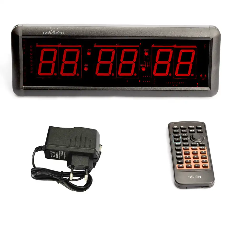Amazon Com Btbsign Led Countdown Clock Safety Event Timer With Remote And Buttons For 1 8 9 Digits Home Kitchen