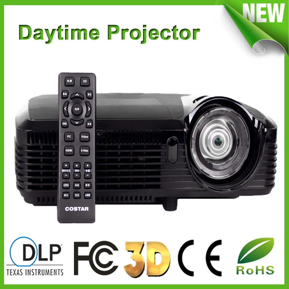 Best 300 inch 7500 Lumens 180001 ultra HDMI VGA DLP 3D Projector