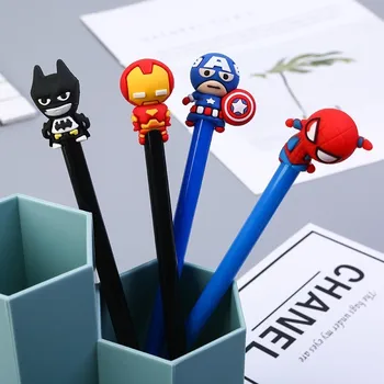 

1PCS Cute New Cartoon Superhero Gel Pen Student Stationery Novelty Gift School Material Office Supplies