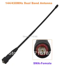 J0125A SMA-144/430 МГц Dual Band антенна для Baofeng UV-5R, UV-B5, UV-B6, Quansheng, TG-UV2, Wouxun, KG-UVD1P, KG-UV6D и т. д
