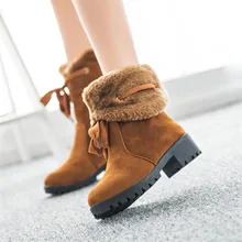 Hohe Qualität winterstiefel frauen Casual Marke Warme Schuhe Weiche Nette Frauen Schnee Stiefel Runde Kappe Flache Winter Schuhe HBA02