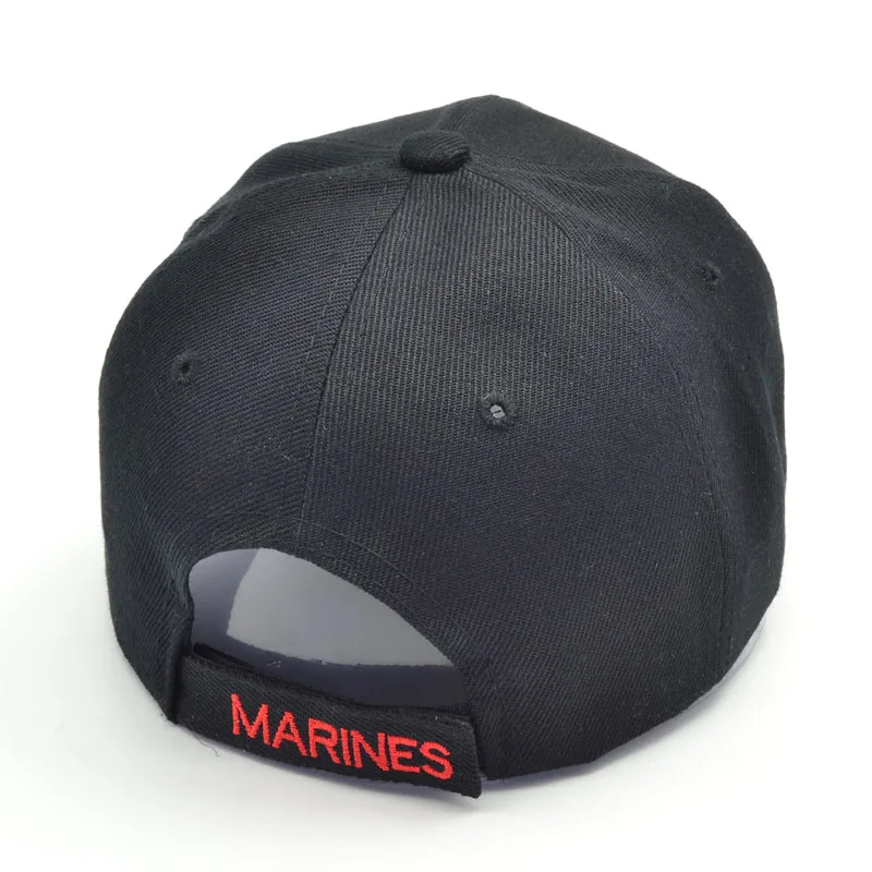 Тактическая бейсболка «Кости» для американского Морского корпуса, мужская темно-синяя шапка с уплотнениями, бренд USMC, бейсболка, кепка s, хлопковая, регулируемая, Gorras