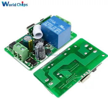 

Universal 315MHZ 433MHz AC 220V 1 CH Channel Wireless Remote Control Light Switch Relay Receiver Module Support RF Transmitter