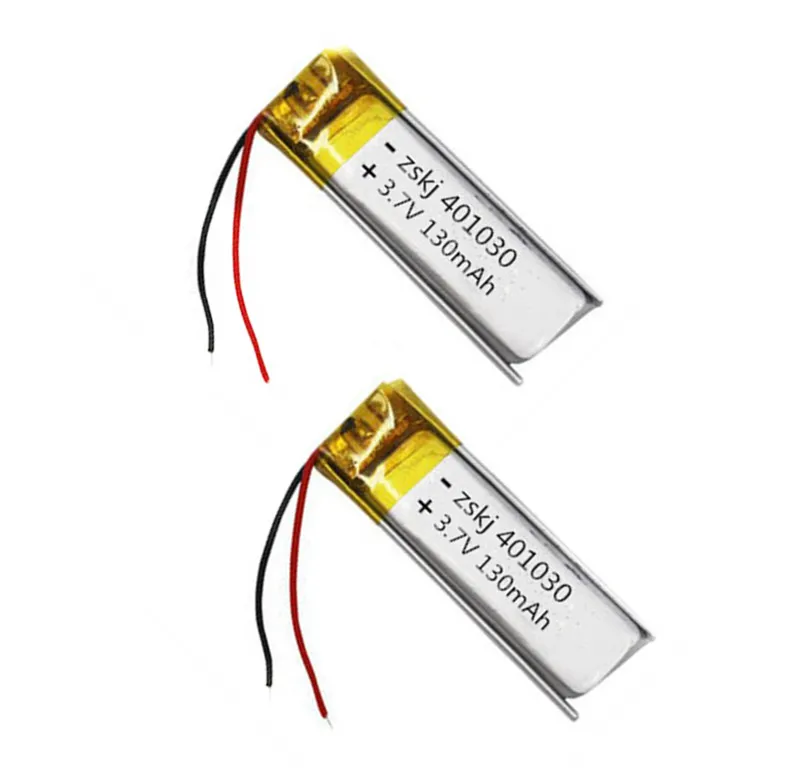1/2/4 шт. 3,7 в 130 мАч 401030 литий-полимерный Li-Po литий-ионный Перезаряжаемые Батарея клетки для Mp3 MP4 MP5 gps Оборудование для psp Мобильный bluetooth
