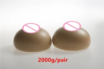 

2000g/pair (F cup) High Quality Realistic Health Silicone Breast Forms Crossdresser Breasts Chest Artificial Boobs