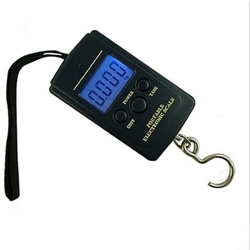 

40kg mini portable electronic scale practical high-precision digital hand luggage travel gauge weight kitchen pocket hook tool