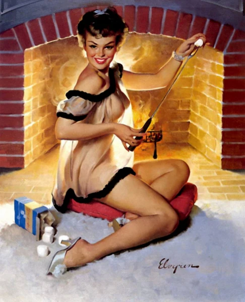 

New arrival nude lady barbecue New Modern Oil Painting on Canvas Paintings House living room Decor large Art Picture RMl116