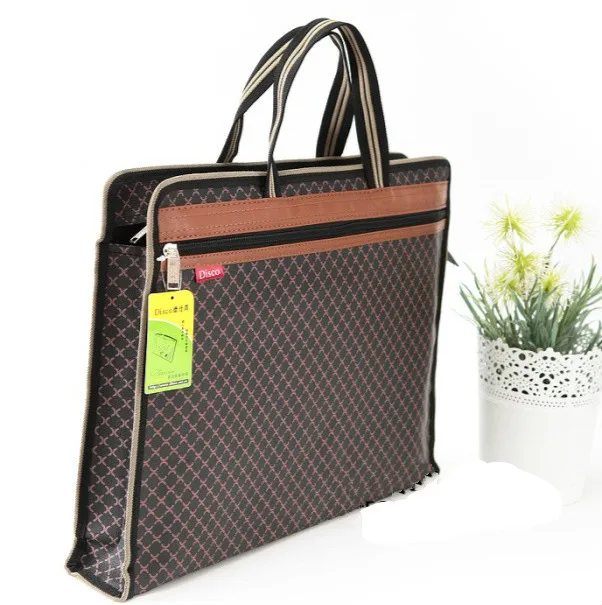 

MIRUI portable large capacity data file A4 waterproof double layers zipper bag durable document fillings office supplies