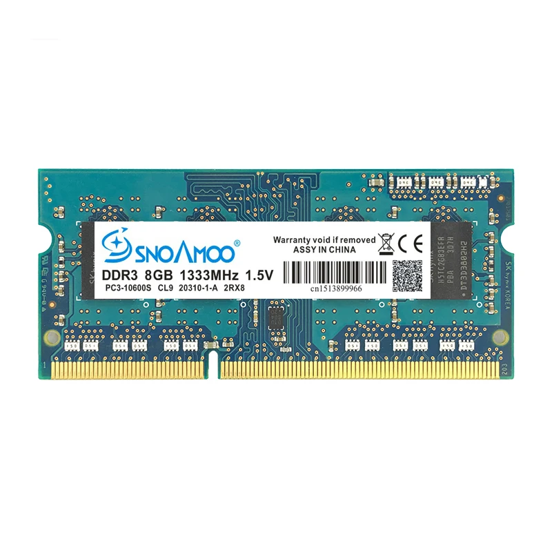 SNOAMOO ноутбук память DDR3 4 ГБ 8 ГБ 1333 МГц 1600 МГц PC3-10600S для ноутбука Memoria Ram ноутбук память SO-DIMM 1,5 в гарантия