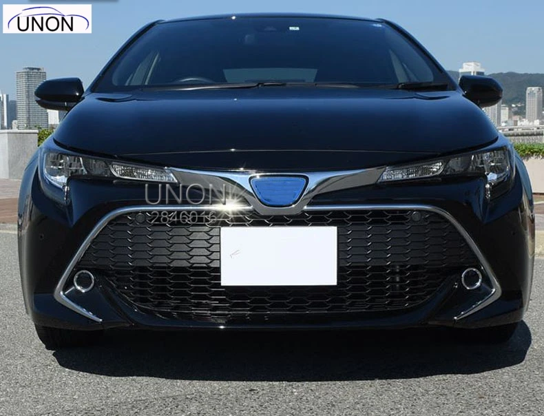 Для Toyota Corolla E210 Sport хэтчбек Auris ABS Хромированная Автомобильная Передняя Центральная решетка Gird полоса накладка