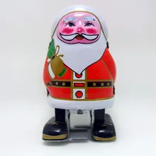 Zakka mkd52 коллекционные антикварный оловянный игрушки Железный Металл Wind Up Робот детские игрушки домашнее украшение MS241 Рождество Санта-Клаус
