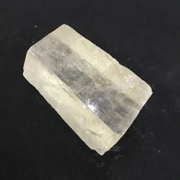 

Natural unpolished iceland spar cube raw Calcite Rough faint Yellow Calcspar