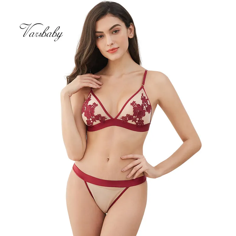 Комплект женского нижнего белья без косточек с тонкими чашками|underwear bra set|underwear