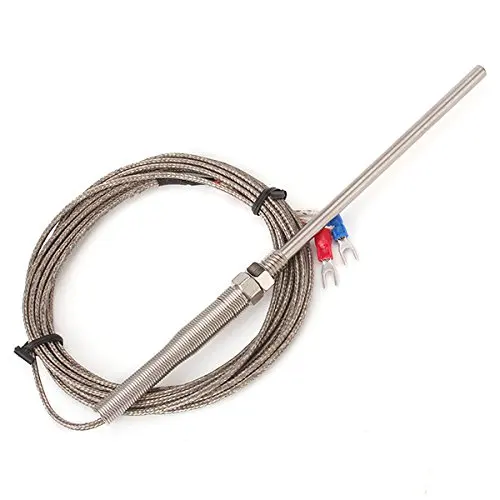 

New 3 Meter High Temperature -100~1250 C Thermocouple K Type 100mm Probe Sensors
