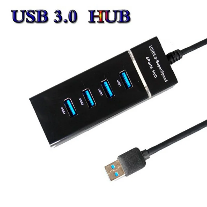 

USB 3.0 HUB 4 Port Splitter with Micro USB Power Interface for Windows Mac Linux Laptop Notebook 4 Ports USB Splitter
