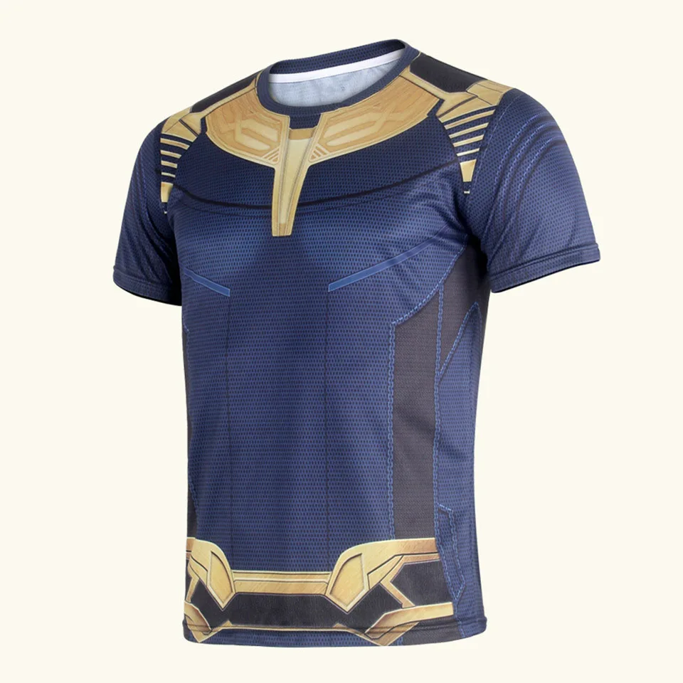 

Avengers union 3 infinity war Thanos 3D T shirts Men Compression Shirts Cosplay Costume 2018 Summer NEW Tops For Male