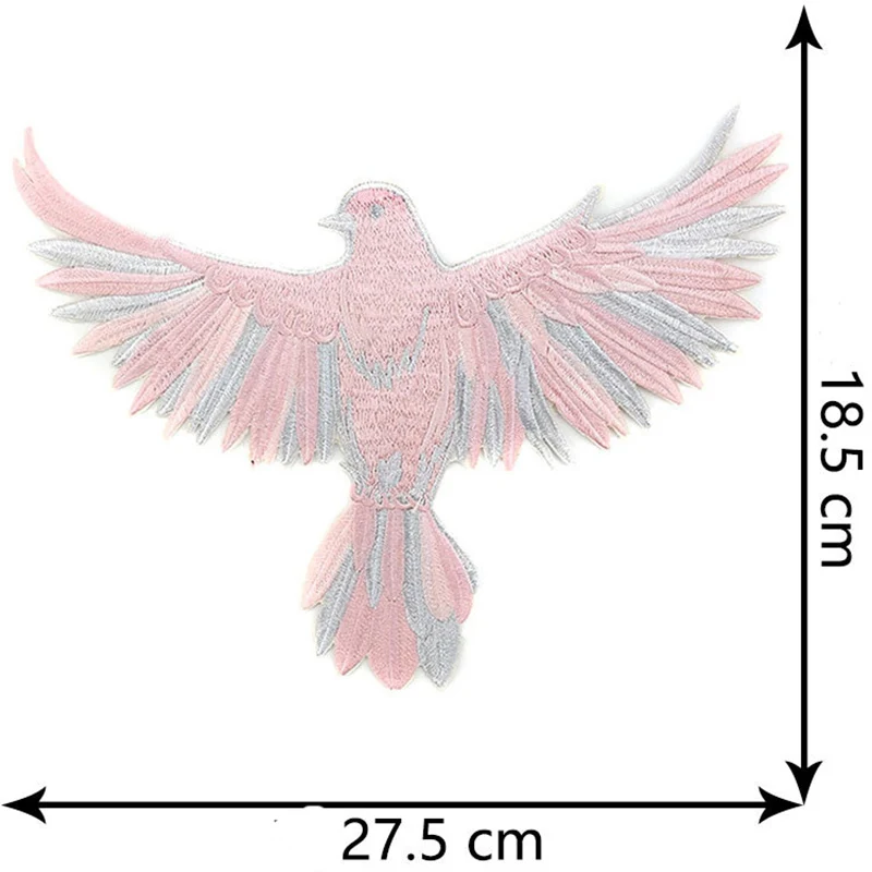 Орел Вышивка животных наклейки птица аппликация пришить Пальто diy ремесло lron на переводах для ремонта одежды патчи одежды ткань - Цвет: 2