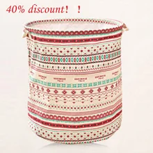 Богемная корзина для хранения грязной одежды, Складная Водонепроницаемая корзина для белья, корзина для хранения хлопковой и льняной одежды, ведро для хранения игрушек, большое