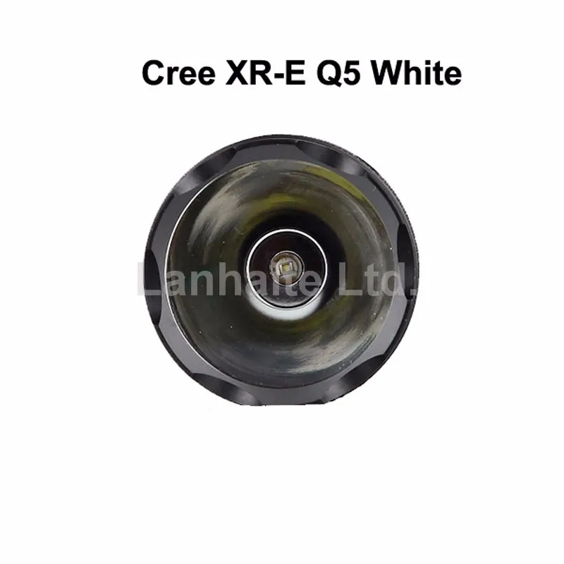 Hugsby E4 Cree XR-E Q5 330 люмен 1-Mode светодиодный фонарик-черный (4 x D-Размеры/нин)