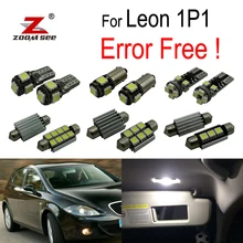 12 шт. безотказный светодиодный купольный светильник для чтения в интерьере, комплект лампочек для сидений, аксессуары для Leon MK2 1P 1P1(2005-2012