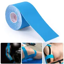 5 см* 5 м эластичная повязка хлопок клейкая спортивная лента при спортивных травмах защита мышц спортивные упражнения ленты оздоровительный массаж
